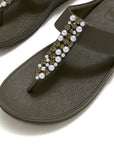 FitFlop FINO Pearls-And-Crystal Toe-Post Sandals