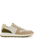 TOMS TRVL LITE Retro Runner Sneaker Sneaker Water Repellant Oatmeal Suede and Metallic Leather 3