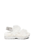 UGG UGG Fluff Sugar Sandal Slide White 3