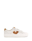UGG UGG Dinale Cow Print Leather Sneaker White 3 