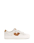 UGG UGG Dinale Cow Print Leather Sneaker White 3