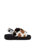 UGG UGG Fluff Yeah Slide Cow Print Slide Black 3