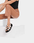 UGG UGG Fluff Yeah Slide Cow Print Slide