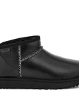 UGG UGG Mens Classic Ultra Mini Leather Regenerate Boot Black 6