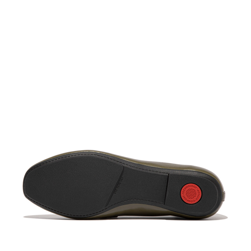 FitFlop FitFlop Delicato Bow Soft Leather Ballerinas Loafers & Laceups