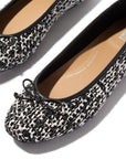 FitFlop DELICATO Bow Woven Ballet Flats Slip on
