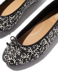 Bow Woven Ballet Flats DELICATO Dynamicush
