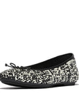 Bow Woven Ballet Flats DELICATO Dynamicush