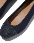 FitFlop FitFlop DELICATO Crystal Cap-Toe Denim Ballerinas Slip On