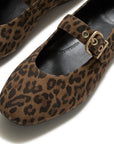 DELICATO Suede Leopard Mary Janes