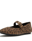 DELICATO Suede Leopard Mary Janes