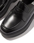 FitFlop FitFlop F-Luma Box-Leather Demi-Wedge Penny Loafers Loafers & Laceups