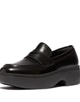 FitFlop FitFlop F-Luma Box-Leather Demi-Wedge Penny Loafers Loafers & Laceups