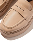 FitFlop FitFlop F-Luma Box-Leather Demi-Wedge Penny Loafers Loafers & Laceups