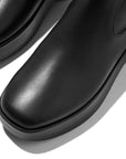 Stretch Leather Demi-Wedge Mid-Calf Boots F-LUMA Microwobbleboard