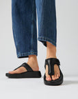 FitFlop FitFlop F-Mode Adjustable Padded-Leather Flatform Sandal