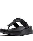 FitFlop FitFlop F-Mode Adjustable Padded-Leather Flatform Sandal