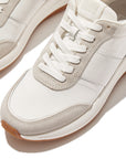 FitFlop FitFlop F-Mode Flow Fabric/Suede/Leather Flatform Trainers Sneaker