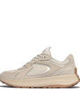 FitFlop Flow Suede/Mesh Flatform Trainers Sneaker Paris Beige 4