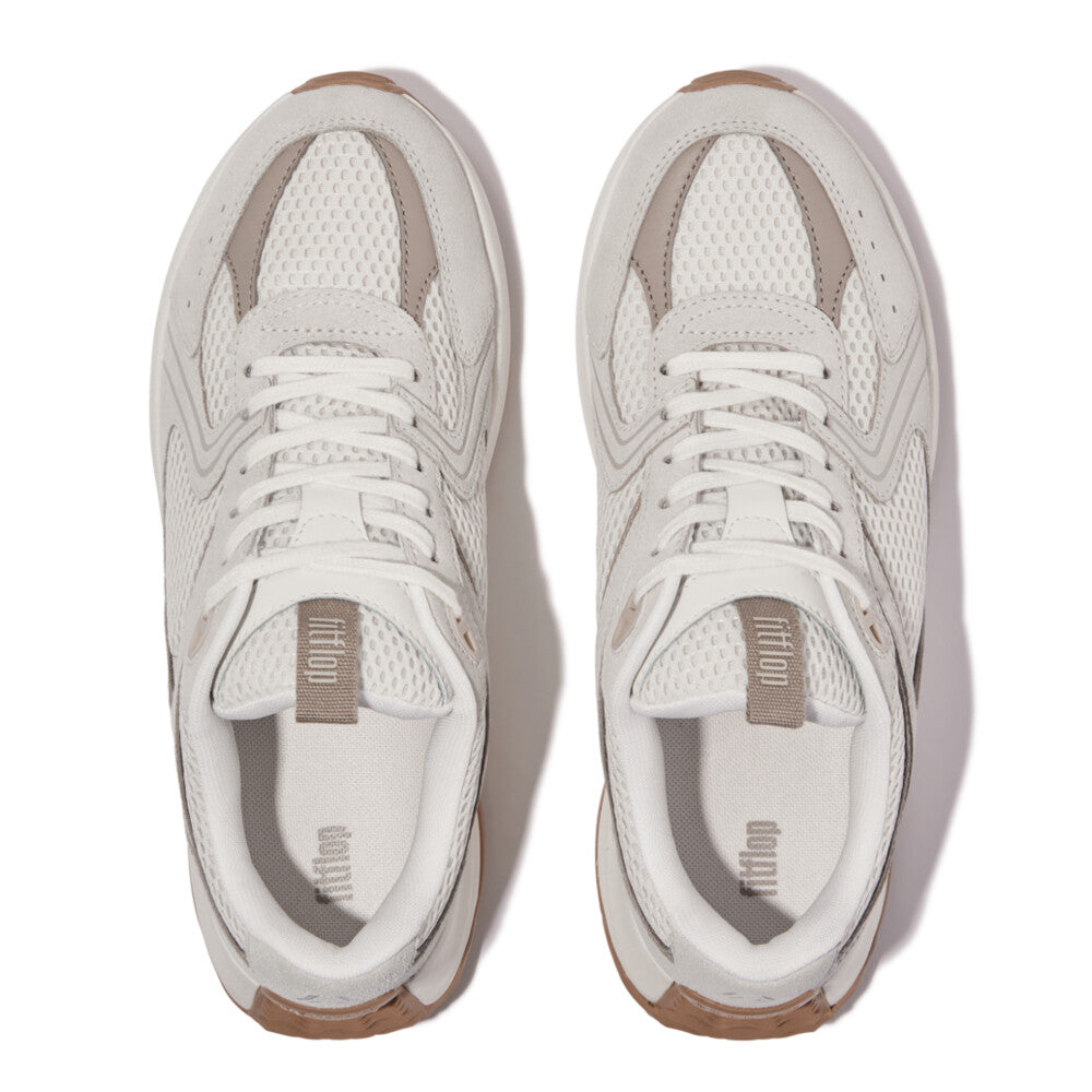 FitFlop Flow Suede/Mesh Flatform Trainers Sneaker