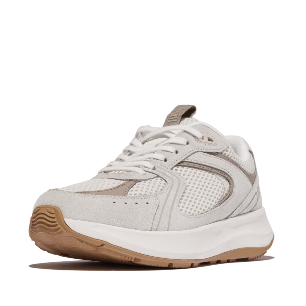 FitFlop Flow Suede/Mesh Flatform Trainers Sneaker