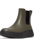 Leather Flatform Chelsea Boots F-MODE Microwobbleboard