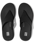 FitFlop FitFlop F-MODE Leather Flatform Toe-Post Sandals Microwobbleboard