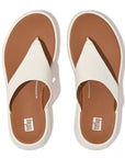 FitFlop FitFlop F-MODE Leather Flatform Toe-Post Sandals Microwobbleboard