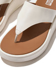 Leather Flatform Toe-Post Sandals F-MODE Microwobbleboard