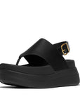 FitFlop F-MODE Stack Leather Back-Strap Toe-Post Sandals Sandal