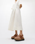 FitFlop F-MODE Stack Leather Back-Strap Toe-Post Sandals Sandal