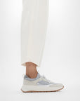 FitFlop F-MODE Knit/Suede Flatform Slip-On Trainers Sneaker