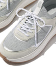 FitFlop F-MODE Knit/Suede Flatform Slip-On Trainers Sneaker