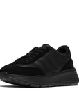 FitFlop F-MODE T-Toe Wave Leather Suede Sneaker Sneaker