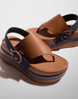 X Roksanda Leather/Webbing Sandals F-MODE Microwobbleboard