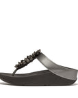 FitFlop FitFlop FINO Bauble-Bead Microwobbleboard Pewter Black UK4
