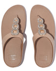 FitFlop FINO Crystal Chain Leather Toe-Post Sandals Sandal
