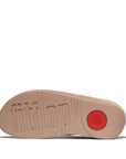 Crystal Chain Leather Toe-Post Sandals FINO Microwobbleboard