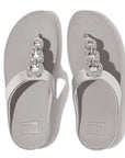 Crystal Chain Leather Toe-Post Sandals FINO Microwobbleboard