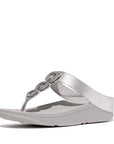 Crystal Chain Leather Toe-Post Sandals FINO Microwobbleboard