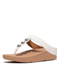 FitFlop FitFlop Fino Mirror-Dome Leather Toe-Post Sandal