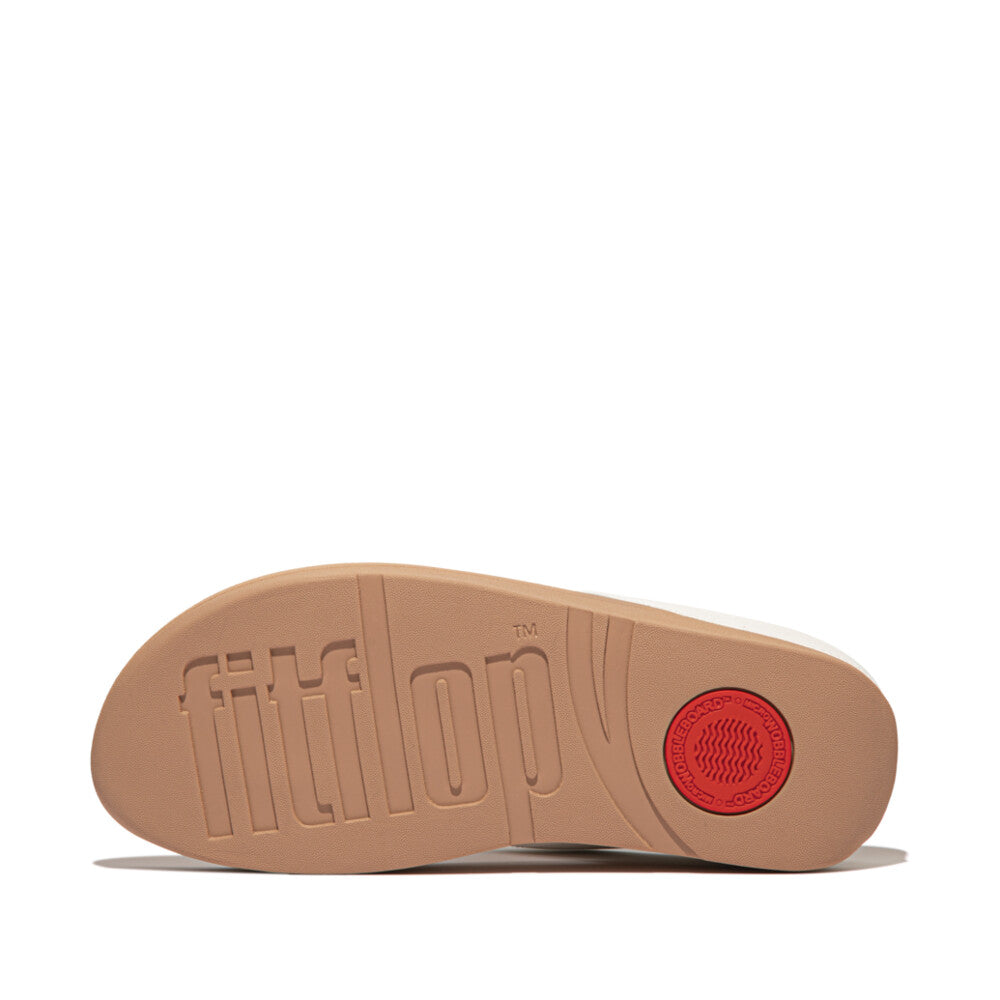 FitFlop FitFlop Fino Mirror-Dome Leather Toe-Post Sandal