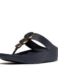 FitFlop FitFlop Fino Resin-Hoop Leather Toe-Post Sandals Sandal