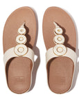 FitFlop FitFlop Fino Resin-Hoop Leather Toe-Post Sandals Sandal