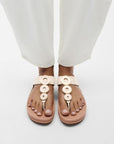 FitFlop FitFlop Fino Resin-Hoop Leather Toe-Post Sandals Sandal