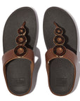 FitFlop FitFlop Fino Resin-Hoop Leather Toe-Post Sandals Sandal