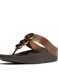 FitFlop FitFlop Fino Resin-Hoop Leather Toe-Post Sandals Sandal
