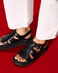FitFlop Gen-FF X Keith Haring Leather Fisherman Sandals