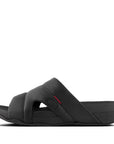 pool slide in leather FREEWAY Microwobbleboard Black 7