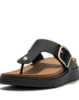 FitFlop FitFlop Gen-FF Buckle Leather Toe Post Sandals Microwobbleboard